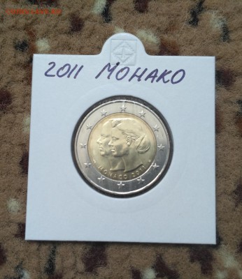 2 евро 2011 МОНАКО Свадьба Альбера и Шарлин UNC 11.10 22:00 - монако2011-2