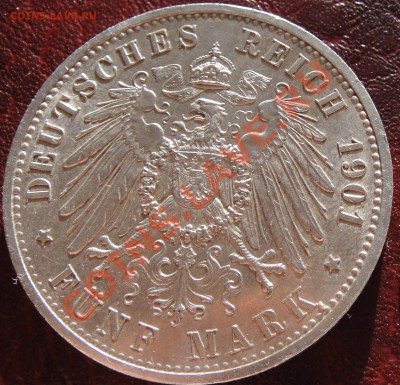 5 марок 1901.Пруссия 200 лет королевству.15.03.11 22-00 - ф5о