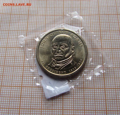 США 1 доллар 2008 Президент №6 Джон Куинси Адамс P.До 12.10. - ллл.JPG