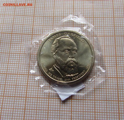 США 1 доллар 2011 Президент №20 Джеймс Гарфилд Р.До 12.10. - ллл.JPG