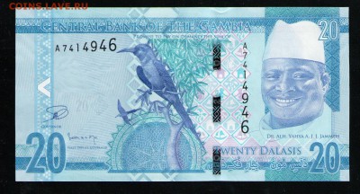 ГАМБИЯ 20 ДАЛАСИ 2015 UNC - 3 001