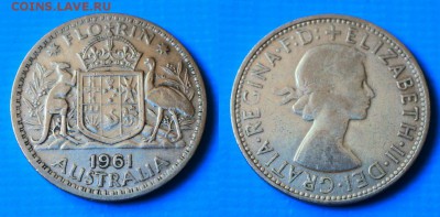 С 1 рубля Австралия флорин 1961г до 13.10. 22-00 мск - clAfyCWD4Lk