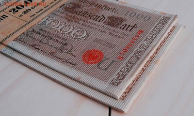 Германия 1000 марок 1910 -2 пачки UNC- Предпродажная оценка - 554
