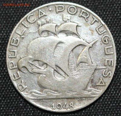 2 эскудо 1948г. ПАРУСНИК  до 17.10 - IMG_9115.JPG