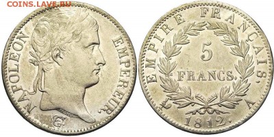 5 франков 1812 г. Наполеон - image
