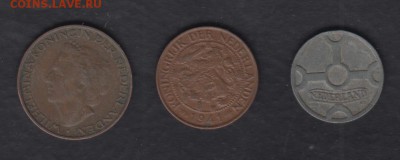 Нидерланды 3 монеты 1941-1948 до 13.10.2017 22-00 - Нидерланды р