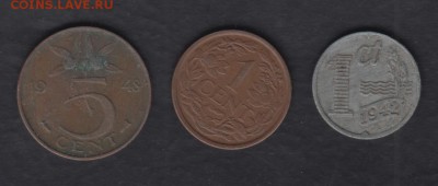 Нидерланды 3 монеты 1941-1948 до 13.10.2017 22-00 - Нидерланды а