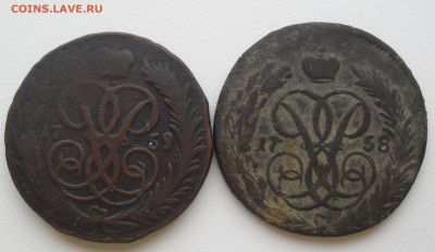 1 копейка 1758 год большой кружок 28мм, перечекан. - SAM_1316.JPG