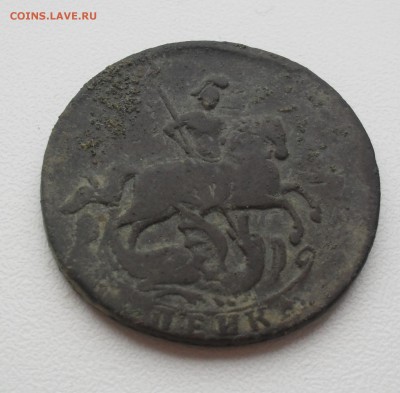 1 копейка 1758 год большой кружок 28мм, перечекан. - SAM_1315.JPG
