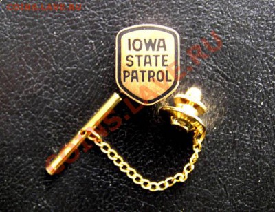 Шеврон и значок дорожной полиции штата Айова США - Знак Iowa State Patrol