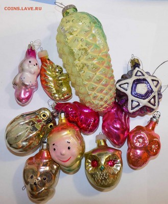 Елочные игрушки СССР на оценку. - Елочные игрушки-3.JPG