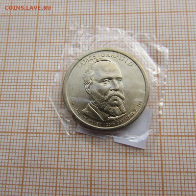 США 1 доллар 2011 Президент №20 Джеймс Гарфилд D.До 17.10. - IMG_8844.JPG
