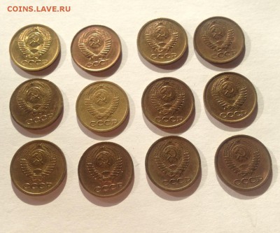 1 копейка - 12шт(1968-1982г.) , до 21.10.17г. - 168-1