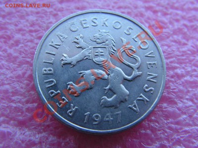 -Чехословакия- 2 крона 1947 -- 12 марта 22-00 - 2 кроны 1947 (1).JPG