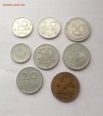 Венгрия - 8 монет(1953-1974г.) , до 22.10.17г. - венгрия-4