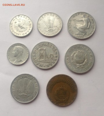 Венгрия - 8 монет(1953-1974г.) , до 22.10.17г. - венгрия-5
