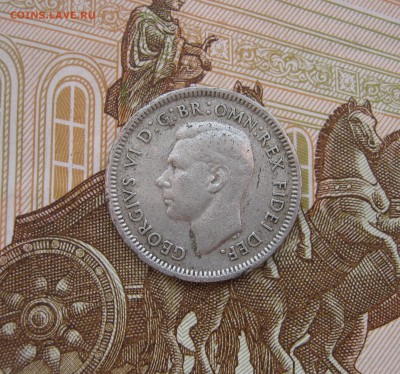 6 пенсов Австралия 1951г. до 21.10.2017 22.00МСК - 6 пенсов Австралия 1951г..JPG