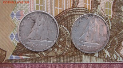 10 центов Канада 1962, 1968г. до 21.10.2017 22.00МСК - 10 центов Канада 1962, 1968г..JPG