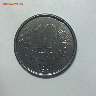 10 центаво, Бразилия, 1997г. - 1 (2)
