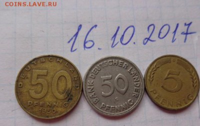 Германия 5-50 пф-49г+50 пф 1950 г до 21-30 мск 23.х - DSC03614.JPG