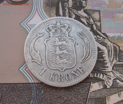 1 крона Дания 1876г. до 21.10.2017 22.00МСК - 1 крона Дания 1876г. 600р...JPG