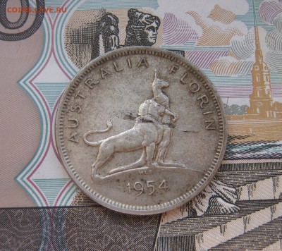 Флорин Австралия 1954г. до - Флорин Австралия 1954г. 220р..JPG