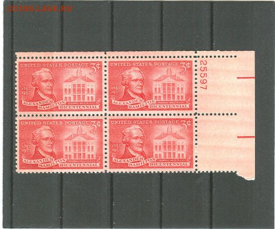 США 200-летие Александра Гамильтона до 22.10.17  22.00 мск. - 1957 Александр Гамильтон