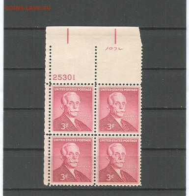 США 100-летию Эндрю Меллон (1955) до 22.10.17 22.00 мск. - 1955 год 100-летию Эндрю Меллон