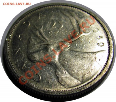 N18 25¢ Канада 1959 (серебро) до 18.03 в 22°° - N18 25c Canada 1959_2