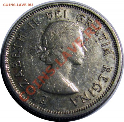 N18 25¢ Канада 1959 (серебро) до 18.03 в 22°° - N18 25c Canada 1959_1