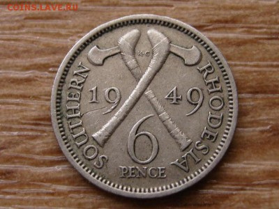 с1 руб. Юж. Родезия 6 пенсов 1949 до 23.10.17 в 22.00 М - IMG_5564.JPG