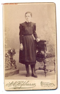 Дореволюционная фотография девушка, Оренбург - фото Оренбург0001