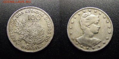 МОНЕТЫ МИРА 10-17 - Бразилия – 100 рейс (1901)