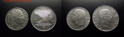 МОНЕТЫ МИРА 10-17 - Италия (набор №10... 20ч. + 50ч. (1940)) (2 шт.)