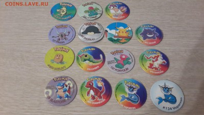Картонные фишки (сотки) Pokemon 115шт - 20171021_234658
