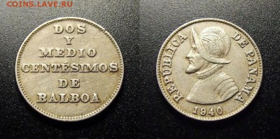 МОНЕТЫ МИРА 10-17 - Панама – 2,5 сентимо (1940)
