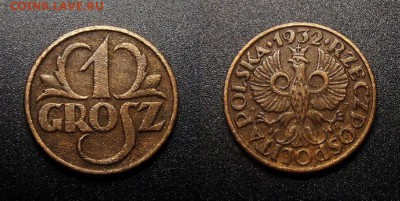 МОНЕТЫ МИРА 10-17 - Польша – 1 грош (1932)