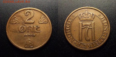 МОНЕТЫ МИРА 10-17 - Норвегия – 2 эре (1934)