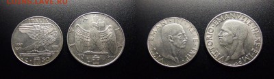 МОНЕТЫ МИРА 10-17 - Италия (набор №7... 50ч. + 1л. (1939)) (2 шт.)