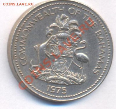 Багамы  5 центов.1975 г. До 16.03.11 г. 20-00 МСК. - Багамы 75
