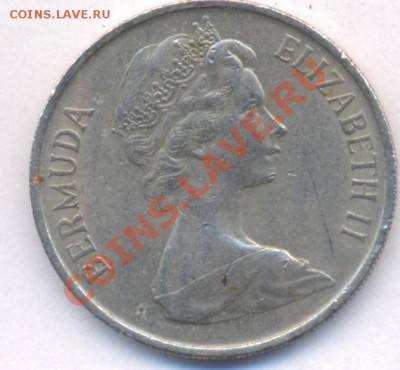 Бермуды 25 центов.1973 г.До 16.03.11 г. 20-00 МСК. - Бермуды 73