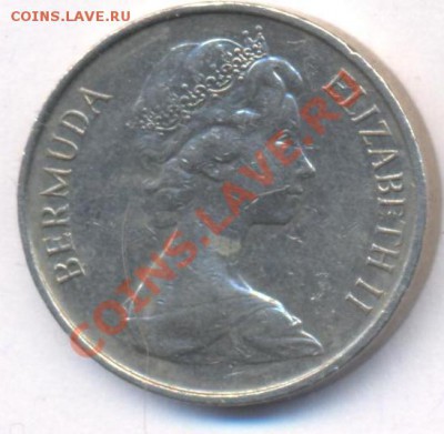 Бермуды 5 центов.1980 г. До 16.03.11 г. 20-00 МСК. - Бермуды 80.1