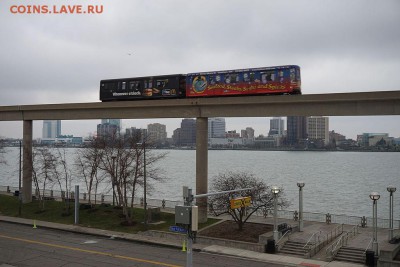 Транспортный жетон.Детройт.Канада - Detroit_December_2015_62_(Detroit_People_Mover)