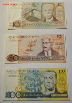 10, 50, 100 крузейро 1986 Бразилия до 24.10.2017 в 22:00 - DSC_1392.JPG