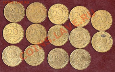 Франция 20 сантим - 14 монет, погодовка до 19.03 в 21:00 - img127