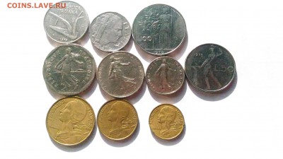 10 монет Италия, Франция до 27.10 в 22:00 МСК - 2