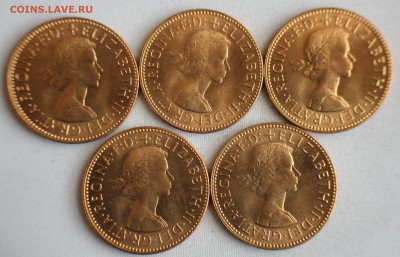 С 1 РУБ.  БРИТАНИЯ HALF PENNY-5шт.1965г. В БЛЕСКЕ! до 30.10 - IMG_9161.JPG