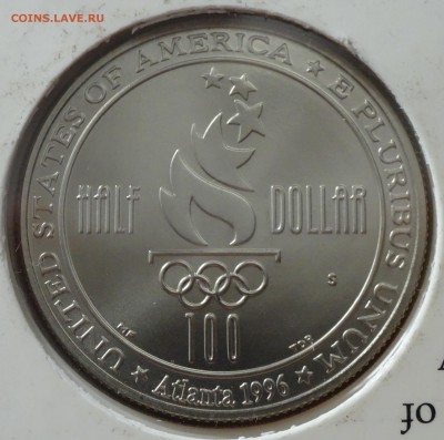 США полдоллара 1996 "Плавание" UNC в буклете на оценку - DSC09322.JPG