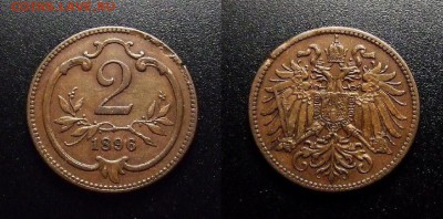МОНЕТЫ МИРА 10-17 - Австрия – 2 геллера (1896)