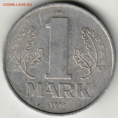 ГДР 1 марка 1977 г. до 24.00 01.11.17 г. - Scan-171025-0010